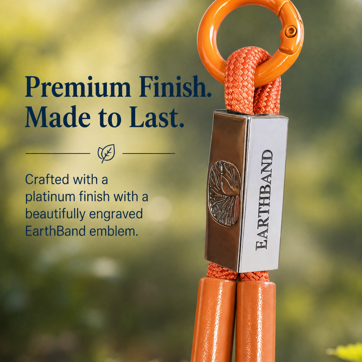 Burnt Orange Calming Pet Tag