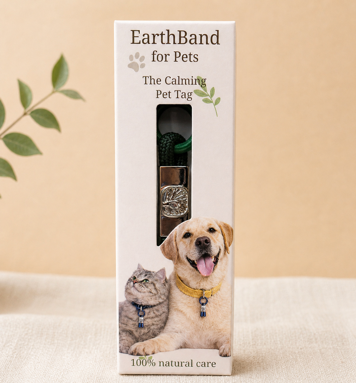 Forest Green Calming Pet Tag